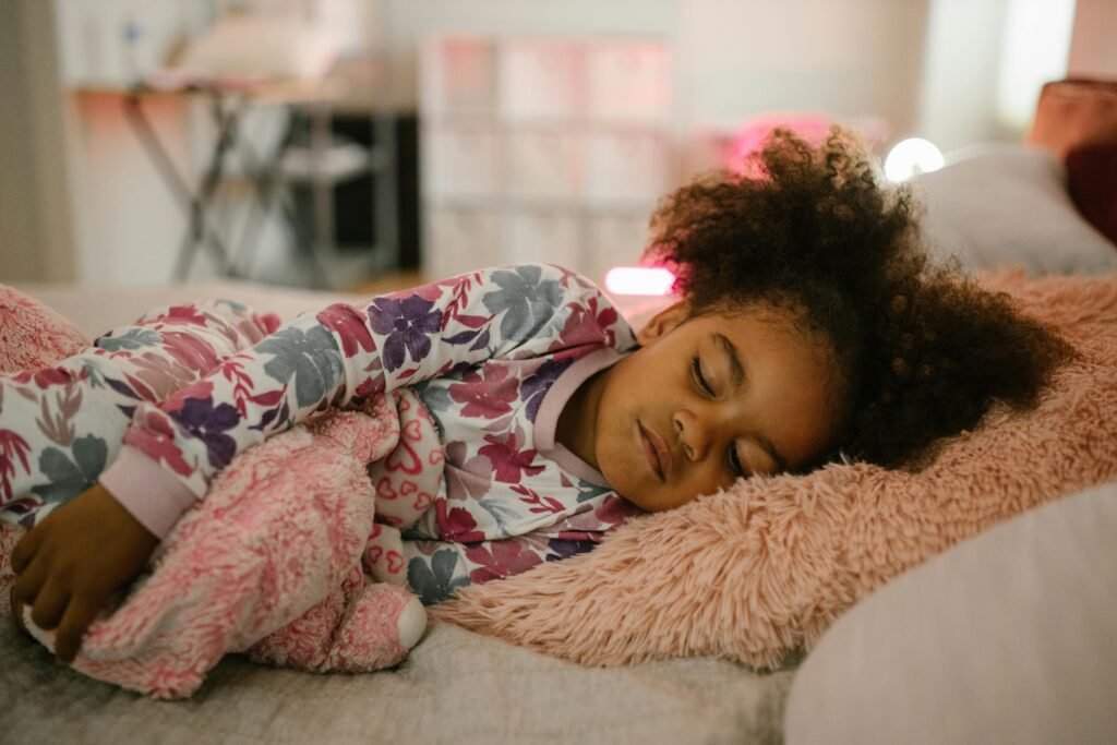Sleep skills in children A child peacefully sleeping